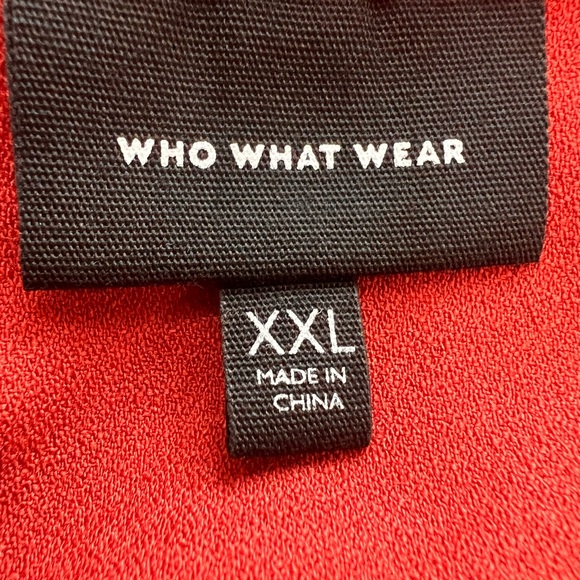 Who What Wear, XXL, Burnt Orange top with flounced sleeve - Picture 4 of 5